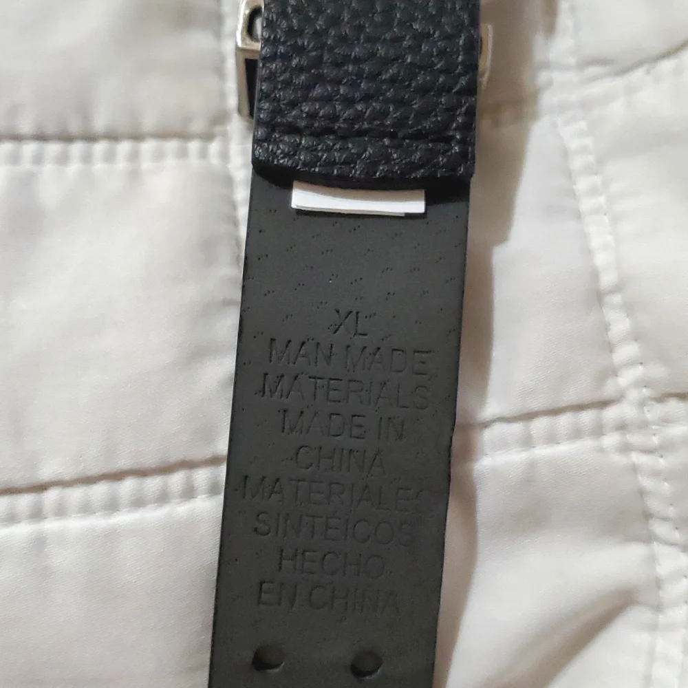 Western Belt Black Silver Tone Buckle Wild Fable Womens XL